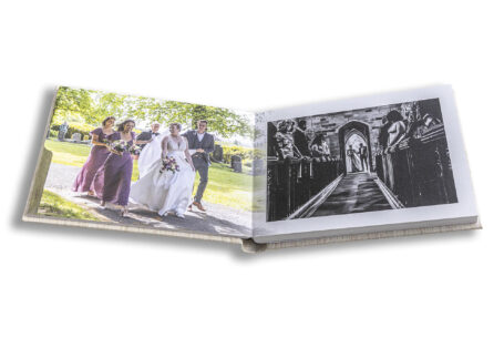 Exclusive wedding album design. Warwickshire wedding image of Harriet and Luke’s wedding ceremony