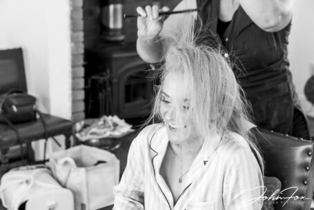 Sophia's Bridal preparations