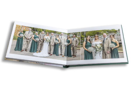The bridesmaids with the happy couple at The Nevill Arms, Leicestershire