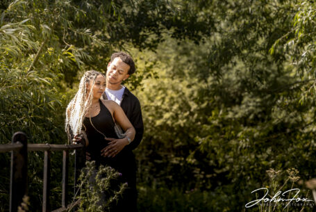 A close-up of Zoe and Kia on their pre-wedding photo shoot by John Fox Wedding Photography