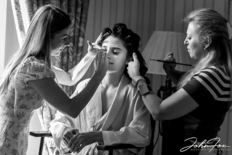 Bridal preparations for Mariia and Oscar’s Wedding Day in Leicestershire