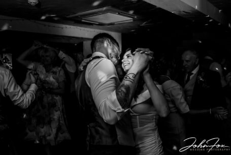 Bride and groom having their first dance at Kilworth House. John Fox Wedding Photography.