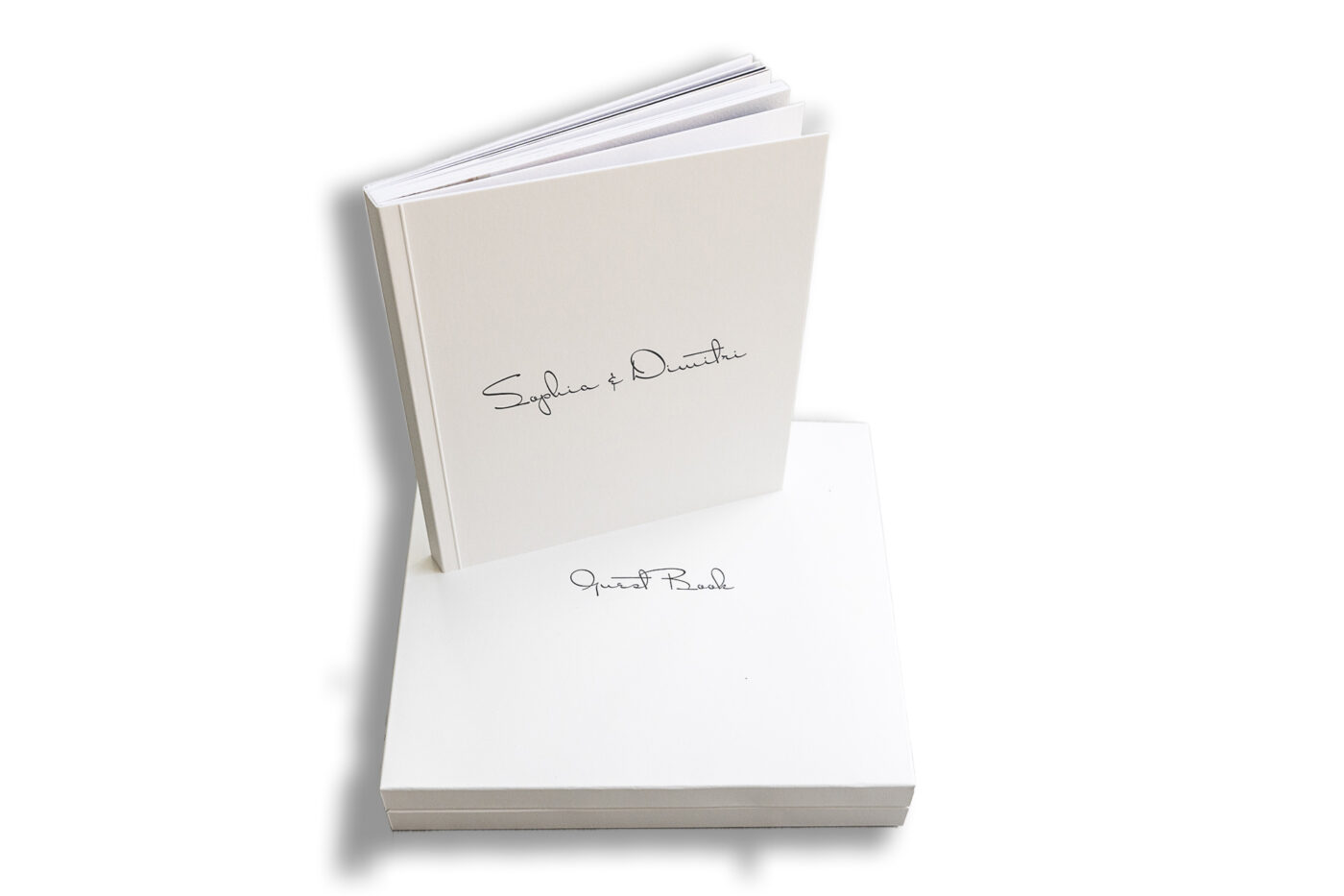 Unique bespoke wedding guest book for a Warwickshire wedding.
