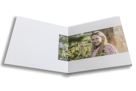 Unique bespoke wedding guest book for a Warwickshire wedding. The bride at the venue on her pre-wedding shoot.