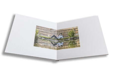 Sophia and Dimitri’s unique bespoke wedding guest book images in Warwickshire taken by John Fox Wedding Photography.