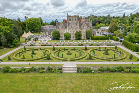 Drone image of Tortworth Court. Wedding Photography in Gloucestershire.