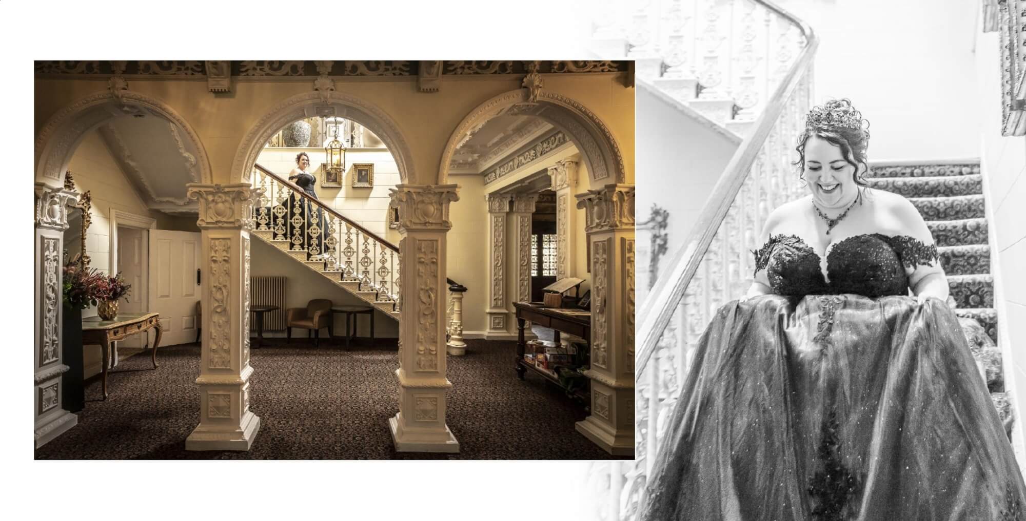 Wedding photographer at Ettington Park Warwickshire
