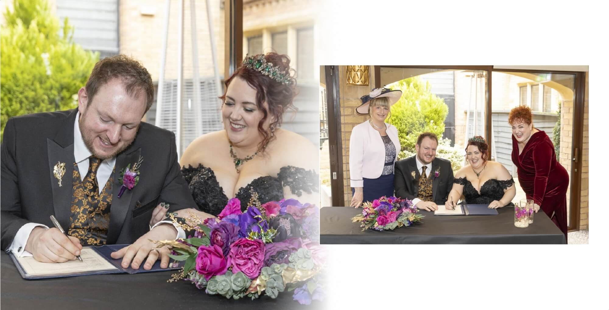 Wedding photographer at Ettington Park Warwickshire