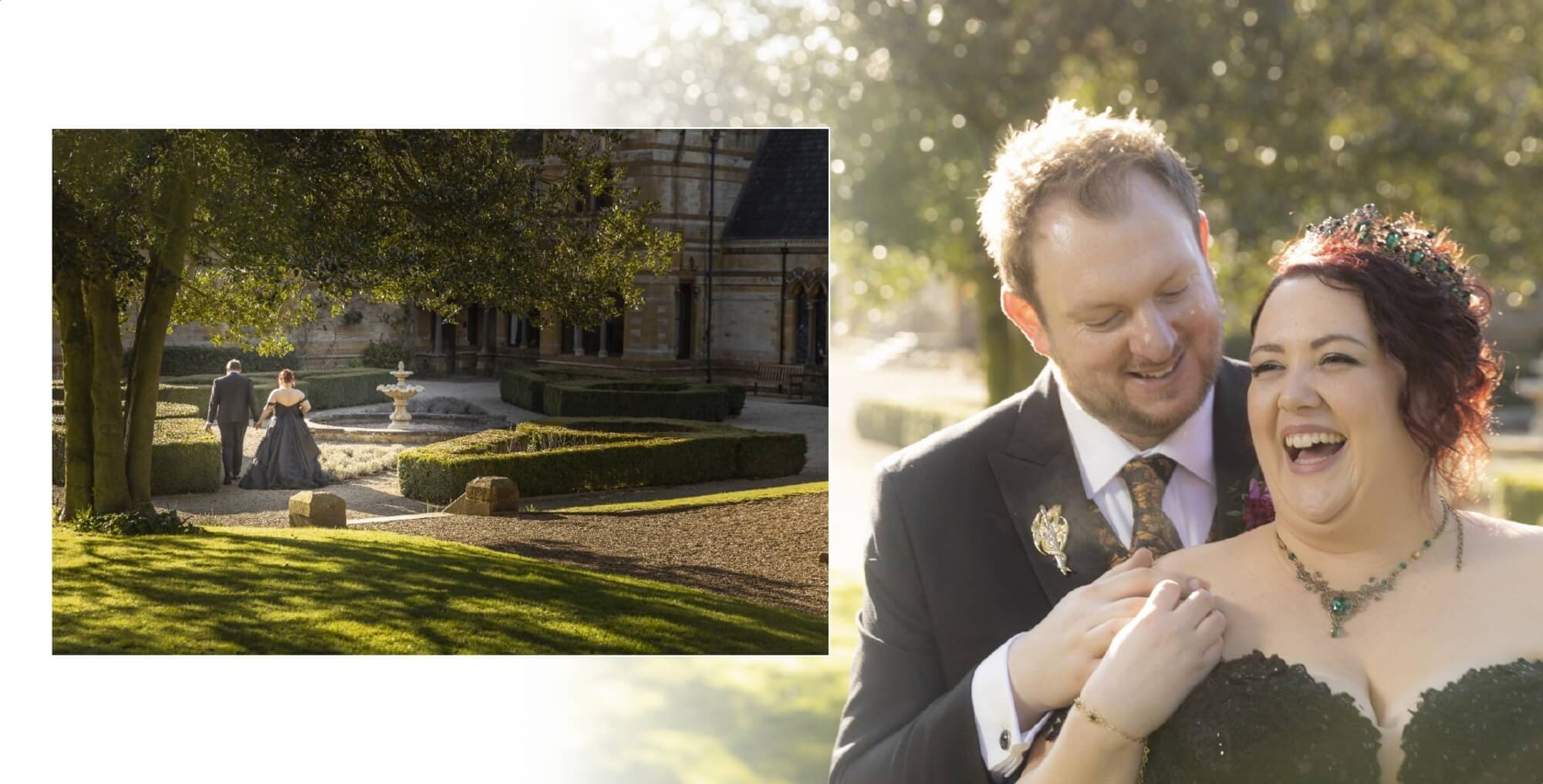 Wedding photographer at Ettington Park Warwickshire