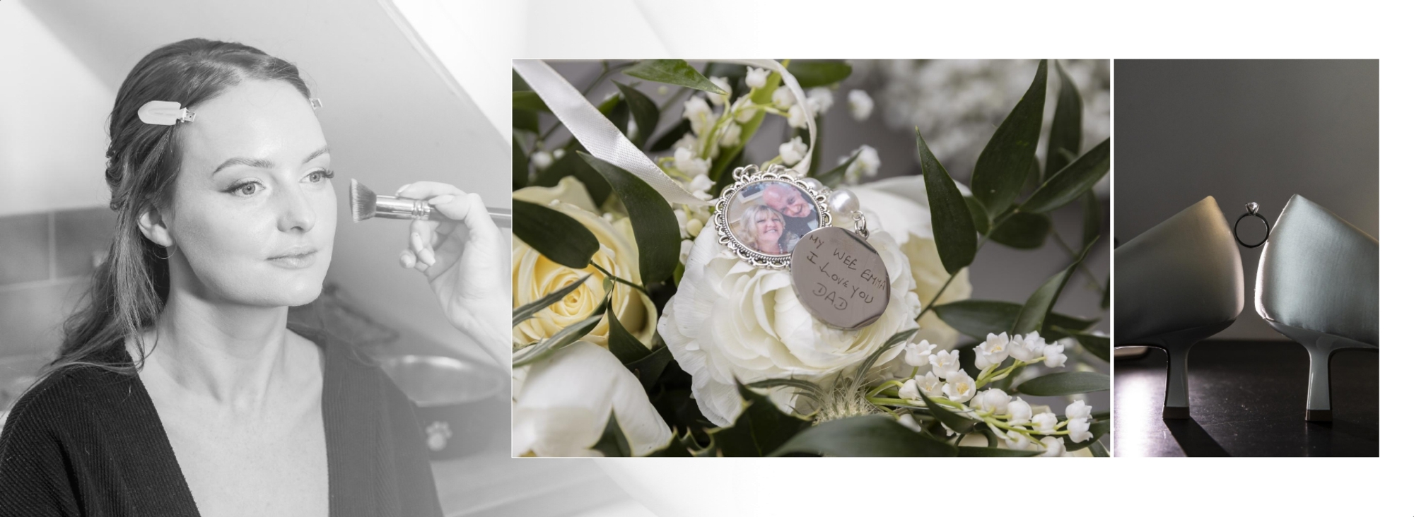 Wedding album design by Leicestershire photographer