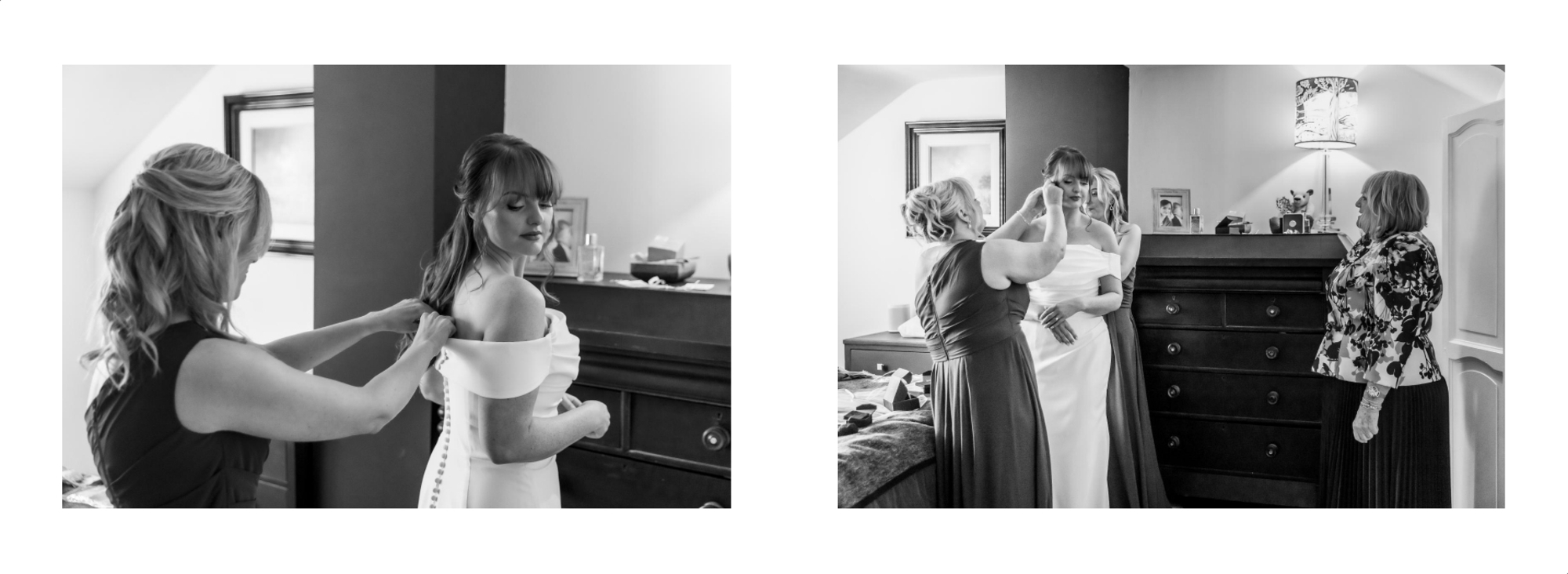 Wedding album design by Leicestershire photographer