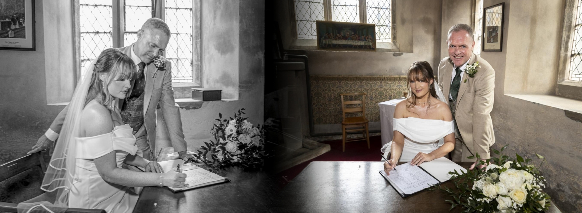 Wedding album design by Leicestershire photographer