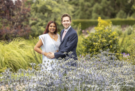 Jenna and Oliver’s wedding photo shoot at Ragley Hall, Warwickshire. Image by John Fox Wedding Photography.