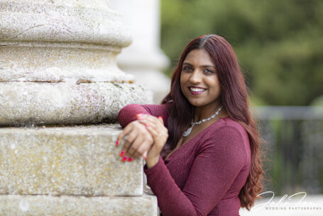 Jenna at her pre-wedding shoot at Ragley Hall, Warwickshire.