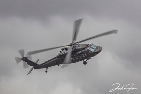 Sikorsky UH-60 Black Hawk Helicopter displaying at RIAT 2025. Image by John Fox.