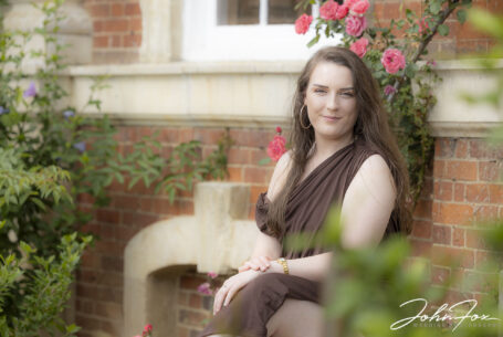 Grace at her Pre-Wedding Shoot in Buckinghamshire at Chicheley Hall