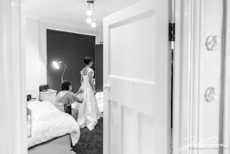 Bridal preparations at Putteridge Bury, Bedfordshire