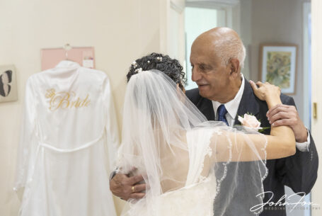 Bride and dad reveal moment captured by John Fox Wedding Photography