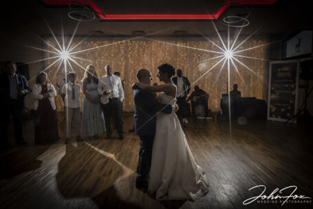 Bride and groom first dance at Putteridge Bury, Bedfordshire.