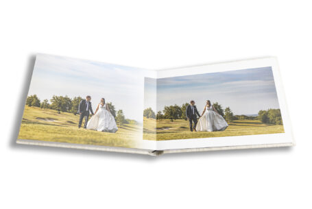 Golden hour portrait on the course at Dunstable Downs – John Fox Wedding Photography