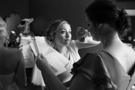 Help Planning Your Wedding Hints Tips and Advice – Part 9 - Maid of honour emotional while reading notes at Swynford Manor, Cambridgeshire