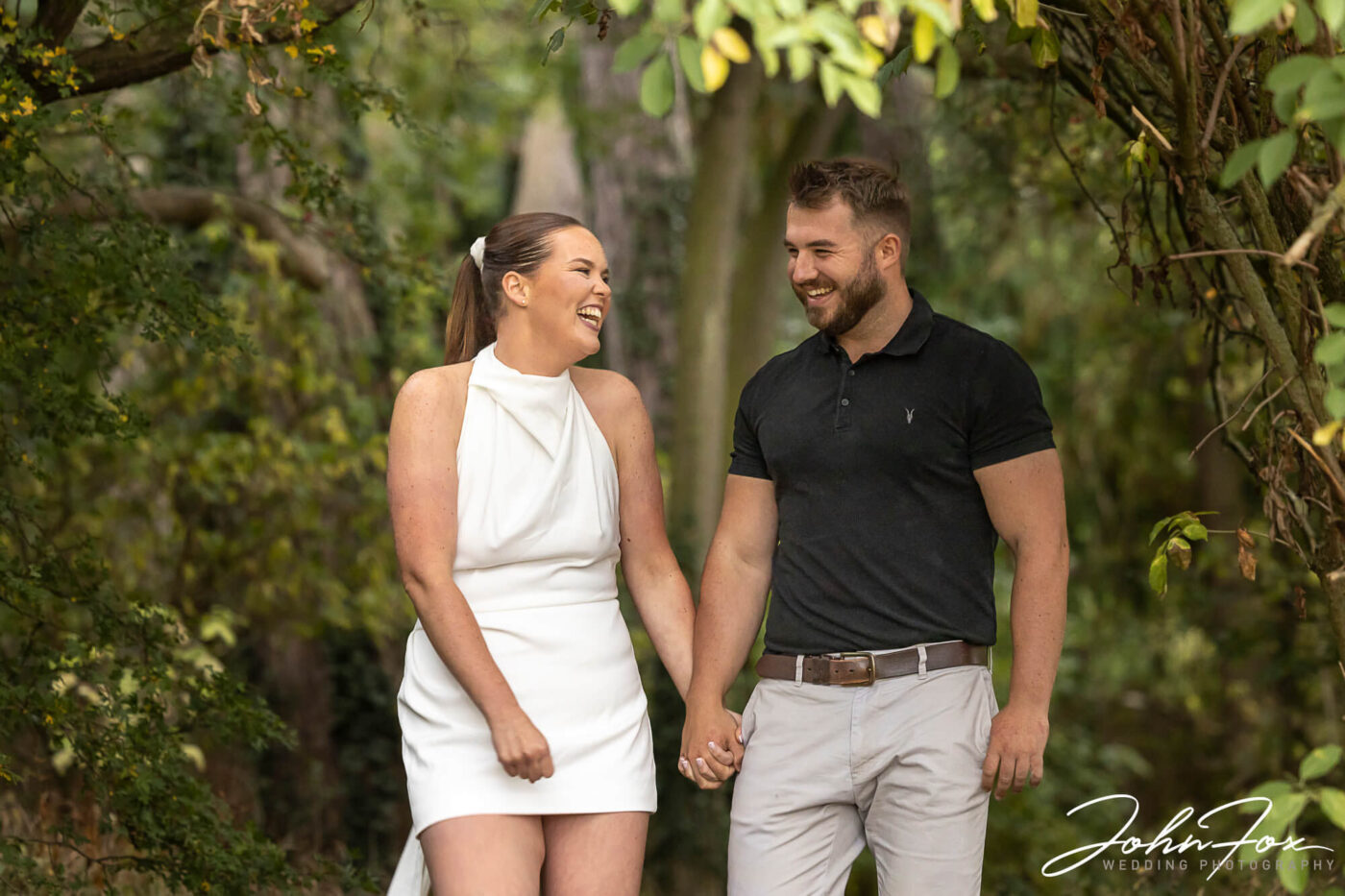 Pre-Wedding Photo Shoot in Rugby, Warwickshire. Gabrielle & William at Swift Valley Nature Reserve, next to Brownsover Hall