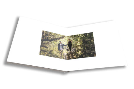 Zoe and Kai's personalised guest book showing an image from their pre-wedding shoot in Solihull.