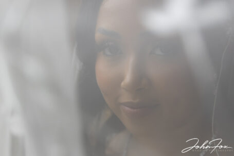Portrait of the bride by John Fox Wedding Photography, Birmingham