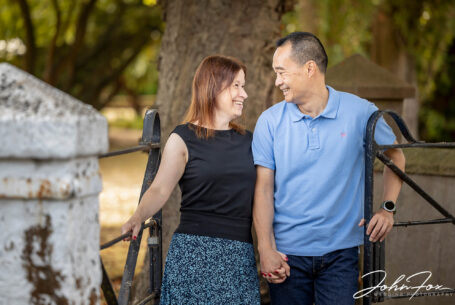 Rebecca and Son at Hadley Park Hotel in Shropshire for their pre-wedding photos taken by John Fox