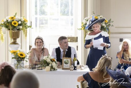 Wedding Speeches for Grace and Elliot's Wedding at Chicheley Hall in Buckinghamshire