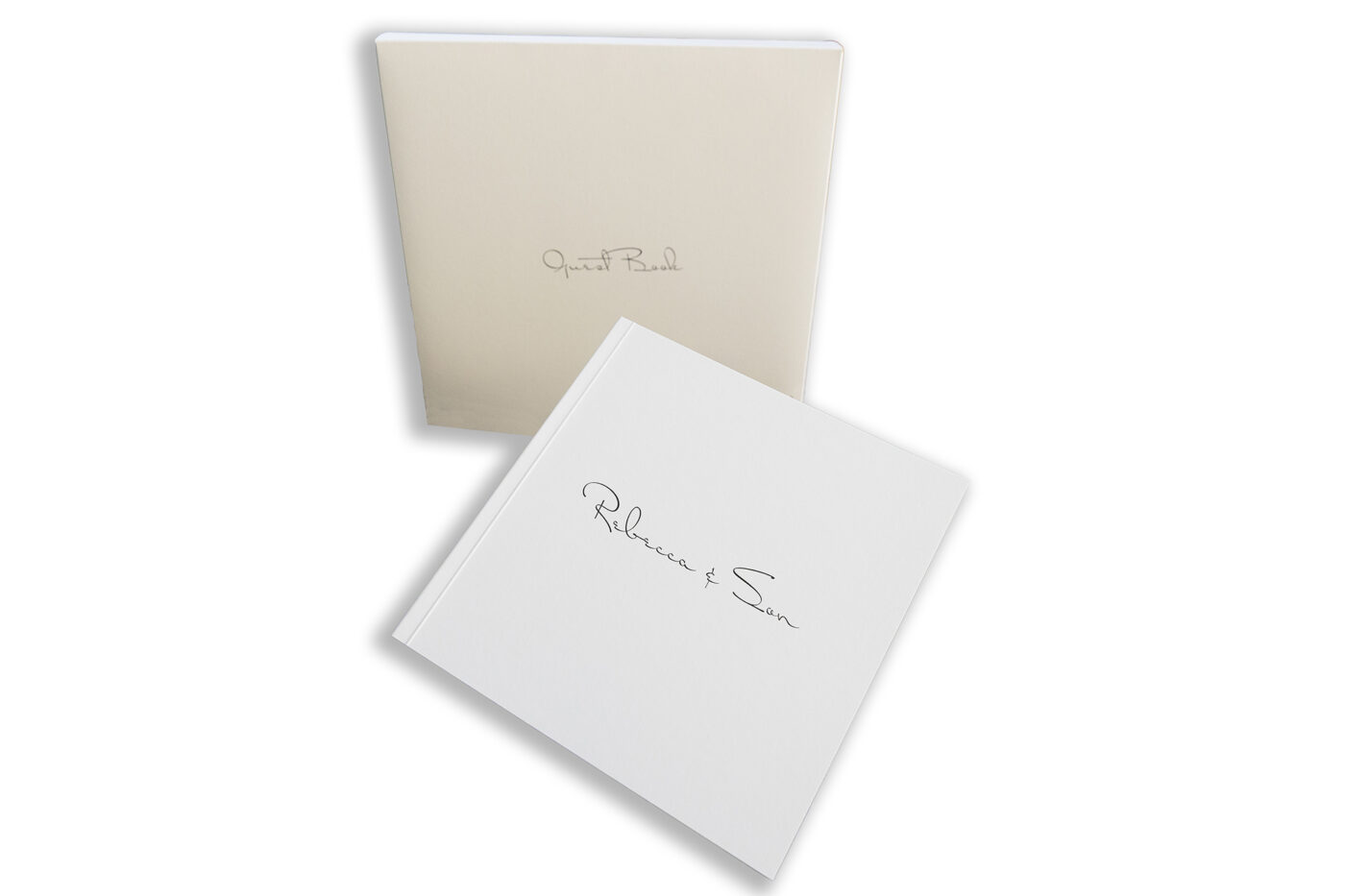 Rebecca and Son’s bespoke Wedding Guest Book with images from Hadley Park House in Telford, Shropshire