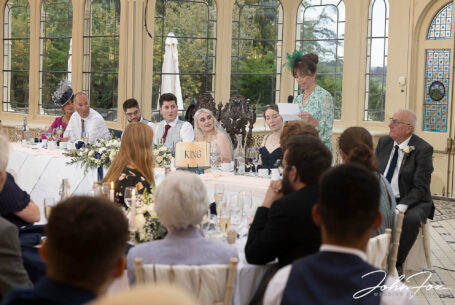 Emma & Daniel’s wedding speeches at Kilworth House.