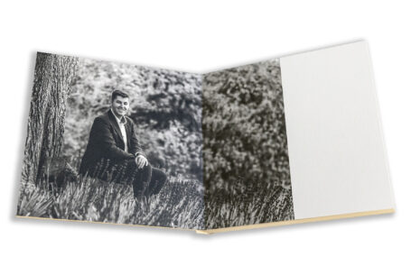 Wedding Guest book complete with images from a pre-wedding shoot. Daniel at Kilworth House in Leicestershire