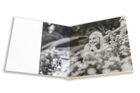 Wedding Guest book complete with images from a pre-wedding shoot. Emma at Kilworth House in Leicestershire