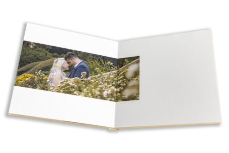 The happy couple-to-be Emma and Daniel in the grounds at Kilworth House in Leicestershire