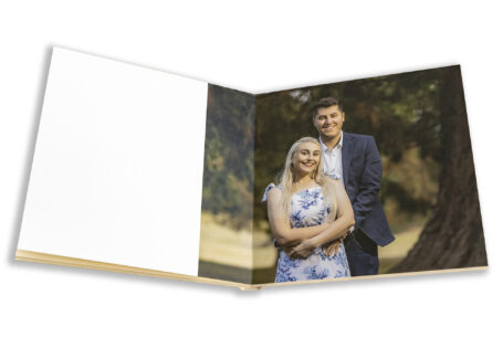 Emma and Daniel in the grounds at Kilworth House in Leicestershire for their pre-wedding photoshoot by John Fox