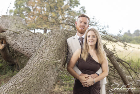 Pre-wedding shoot showing Tanya and Shane, at the Fawsley Estate in Northamptonshire. Image by John Fox Wedding Photography.