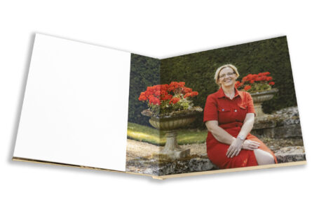 Joanne the bride to be at Rushton Hall in Northamptonshire for her pre-wedding shoot. Image is part of the Personalised Guest Book by John Fox Wedding Photography.