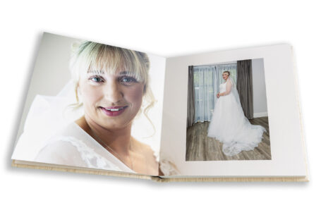 Staffordshire Wedding. Wedding album showing Samantha the bride by John Fox Wedding Photography