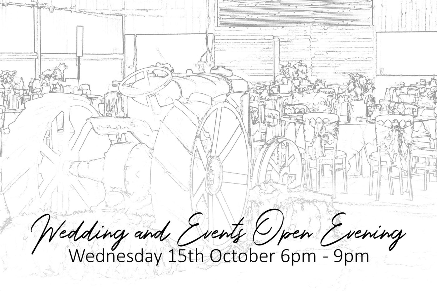 Barn weddings in Northamptonshire at The Tractor Barn. Join the open evening on 15th October with John Fox Wedding Photography.