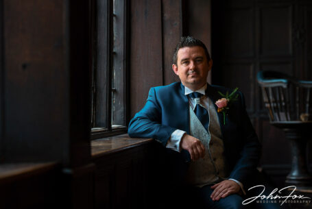 Karl the groom waiting patiently for the Wedding Ceremony to begin