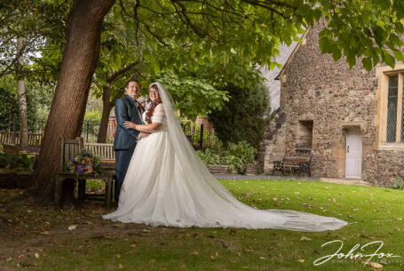 The Trinity House Herb Garden was part of the wedding shoot for Amy and Karl's wedding in Leicester.