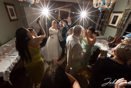 Wedding party celebrations at Wygston’s House in Leicester City for Amy and Karl's wedding.