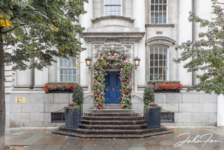The entrance to Chelsea Registry Office. Wedding Photography in London by John Fox.