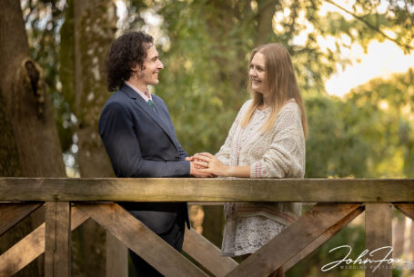 Sophie and Jack Pre-wedding Shoot at Hothorpe Hall The Woodlands