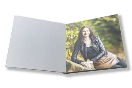 Bespoke wedding guest book with picture of the bride to be Joanne