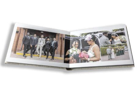 Wedding album showing arrivals at the church for Zoe and Kai's wedding in the West Midlands by John Fox