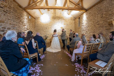 Abigail and Daniel’s Wedding ceremony at Dodford Manor, Northamptonshire.