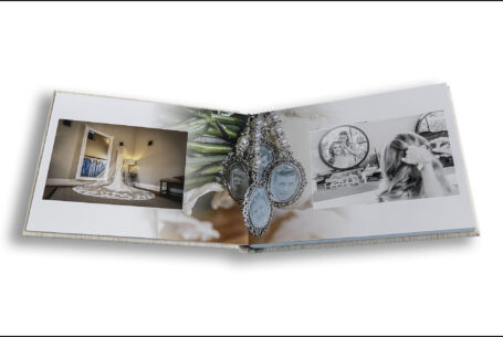 Wedding album showing images of bridal detail and Lauren getting ready for her Oxfordshire wedding.