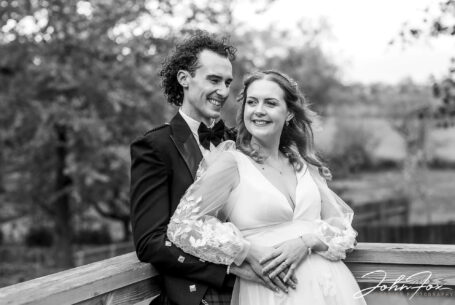 The happy newly-weds, Sophie and Jack. Photo by John Fox Wedding Photography